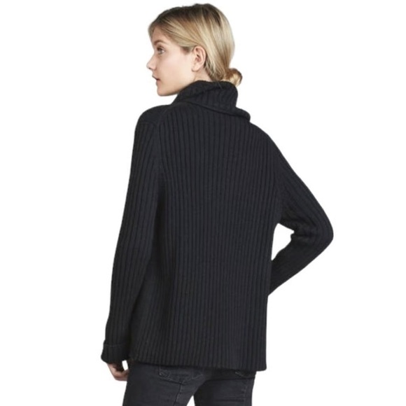 Vince black wool open front cardigan sweater jacket - XS - Picture 2 of 6